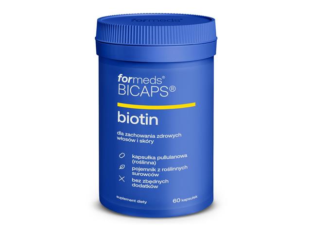 Bicaps Biotin interakcje ulotka kapsułki  60 kaps.