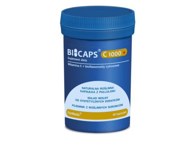 Bicaps C 1000+ interakcje ulotka kapsułki  60 kaps.