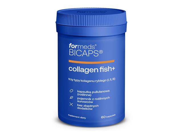 Bicaps Collagen Fish+ interakcje ulotka kapsułki - 60 kaps.