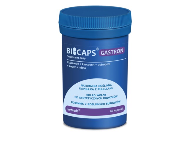Bicaps Gastron interakcje ulotka kapsułki  60 kaps.