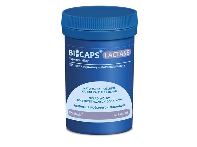 BICAPS LACTASE interakcje ulotka kapsułki  60 kaps.