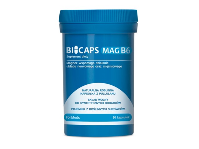 BICAPS MAG B6 interakcje ulotka kaps. - 60 kaps.
