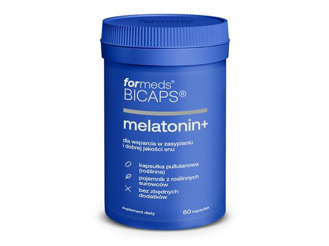 Bicaps Melatonin + interakcje ulotka kapsułki - 60 kaps.