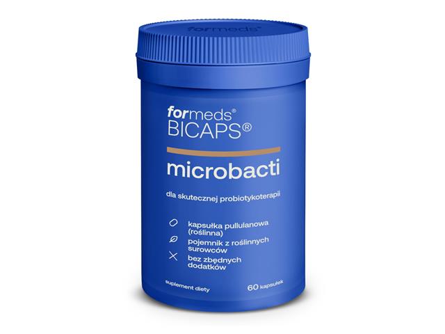 Bicaps Microbacti interakcje ulotka kapsułki  60 kaps.