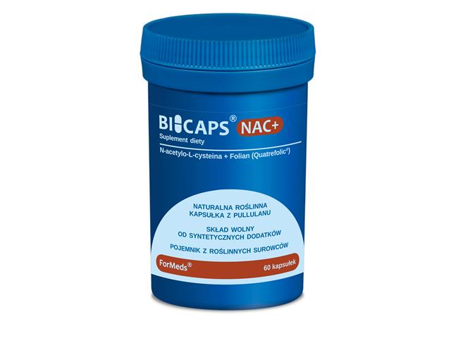 BICAPS NAC+ interakcje ulotka kapsułki  60 kaps.