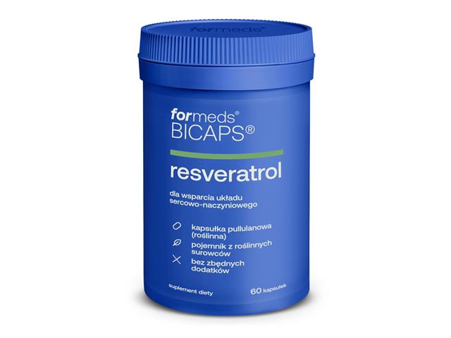 Bicaps Resveratrol interakcje ulotka kapsułki  60 kaps.