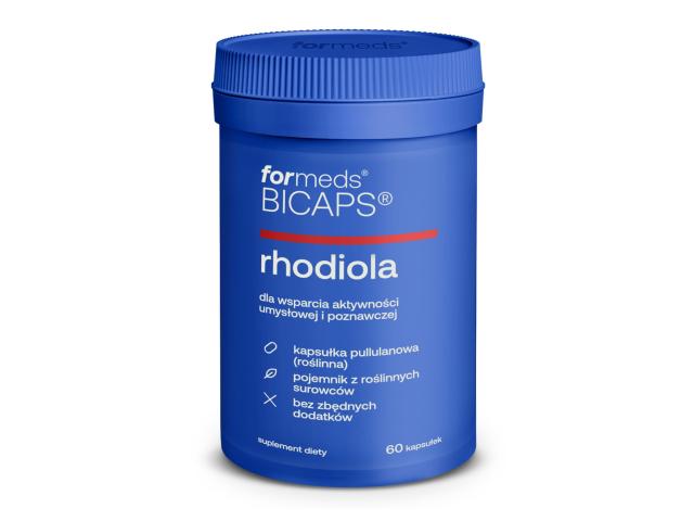 Bicaps Rhodiola interakcje ulotka kapsułki twarde  60 kaps.