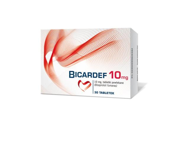 Bicardef 10 interakcje ulotka tabletki powlekane 10 mg 30 tabl.