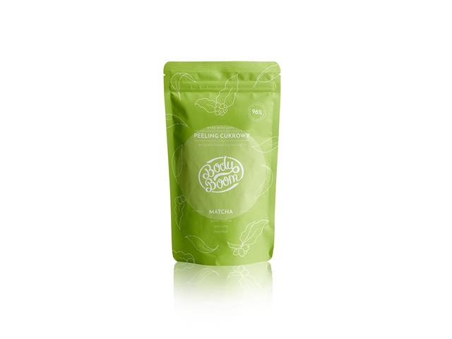 BIELENDA BODY BOOM Peeling cukrowy MATCHA antycellulitowo-stymulujący interakcje ulotka peeling - 100 g