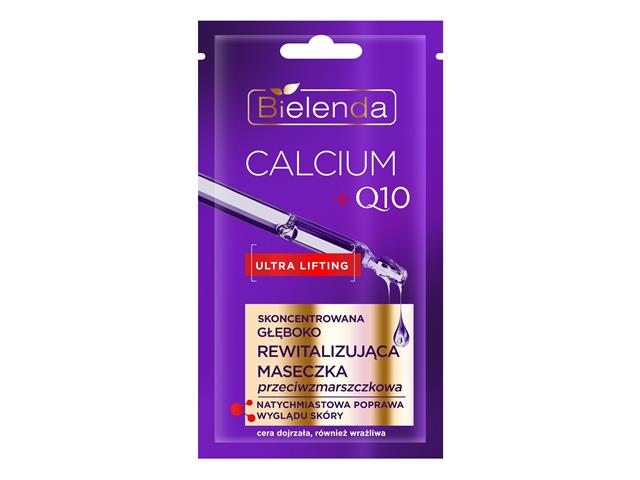 BIELENDA CALCIUM + Q10 Skoncentrowana głęboko rewitalizująca Maseczka przeciwzmarszczkowa interakcje ulotka maseczka - 8 g