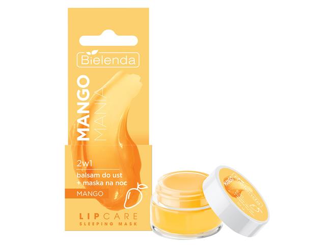 BIELENDA LIP CARE SLEEPING MASK MANGO MANIA 2w1 Balsam do ust + maska na noc mango interakcje ulotka balsam - 10 g