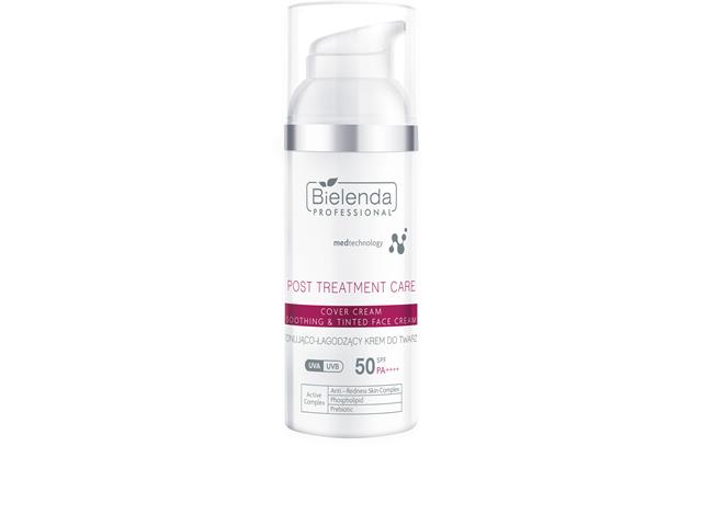 BIELENDA PROFESSIONAL POST TREATMENT CARE Krem tonująco łagodzący SPF 50 interakcje ulotka krem - 50 ml