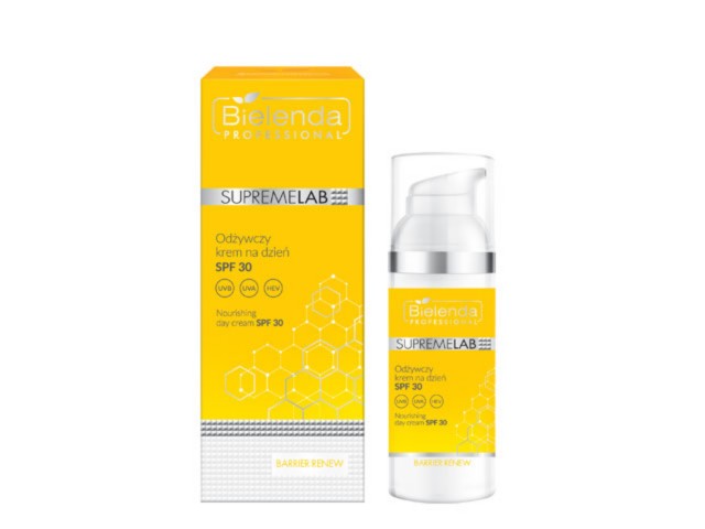 Bielenda Professional SupremeLab Barrier Renew Krem odżywczy na dzień SPF 30 interakcje ulotka   50 ml