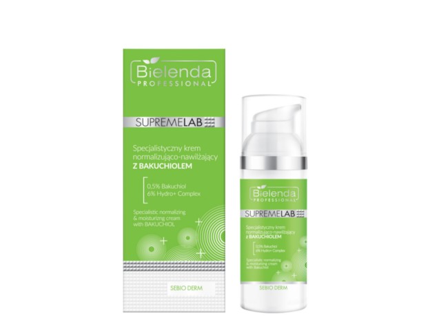 Bielenda Professional SupremeLab Sebio Derm Krem normalizująco-nawilż. z bakuchiolem specjalistyczny interakcje ulotka   50 ml