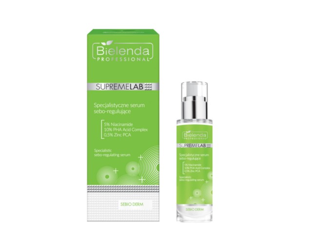 Bielenda Professional SupremeLab Sebio Derm Serum sebo-regulujące specjalistyczne interakcje ulotka   30 ml