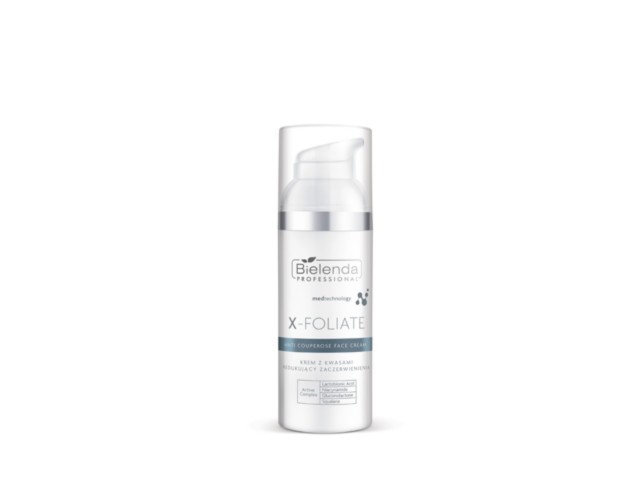 Bielenda Professional X-Foliate Krem redukujący zaczerwienienie z kwasami interakcje ulotka krem - 50 ml