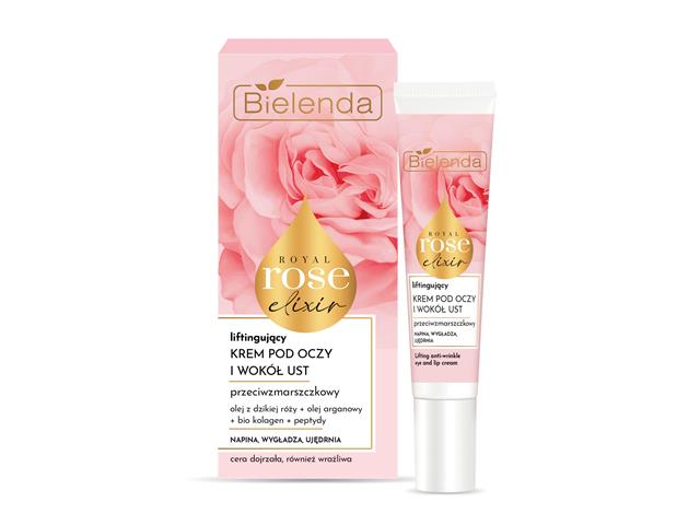 Bielenda Royal Rose Elixir Krem liftingujący, przeciwzmarszczkowy pod oczy i wokół ust interakcje ulotka   15 ml