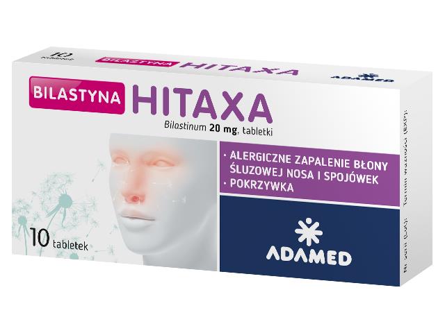 Bilastyna Hitaxa interakcje ulotka tabletki 20 mg 