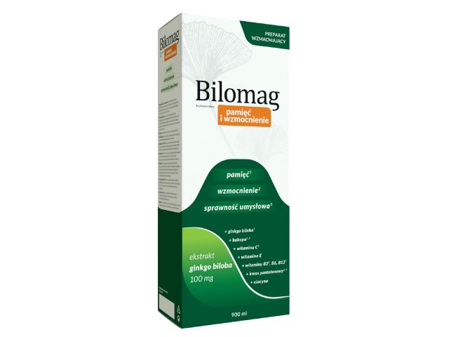 Bilomag Pamięć I Wzmocnienie interakcje ulotka tonik  900 ml