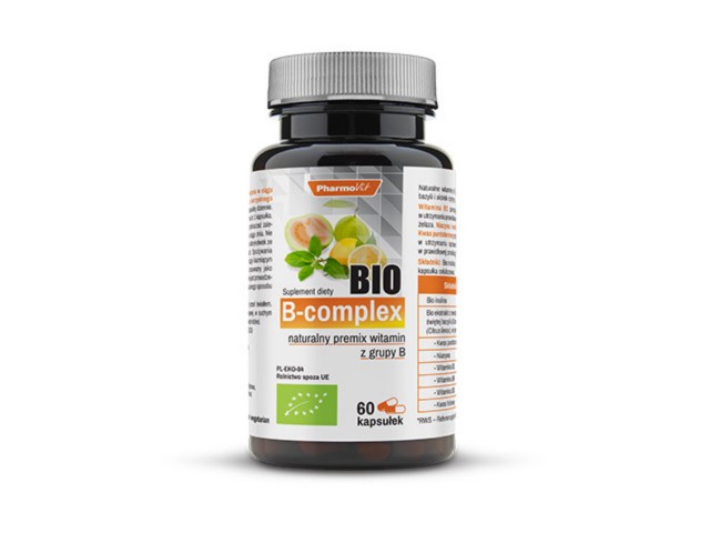 Bio B-Complex naturalny premix witamin z grupy B interakcje ulotka kapsułki  60 kaps.