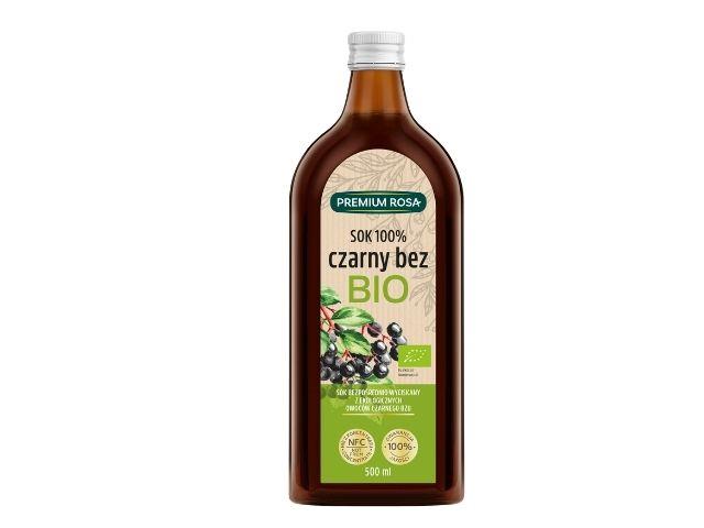 Bio Czarny Bez 100% Sok z owoców czarnego bzu interakcje ulotka   500 ml