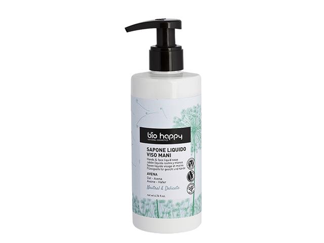 BIO HAPPY Delikatne Mydło w płynie do twarzy i rąk Owies interakcje ulotka płyn - 200 ml
