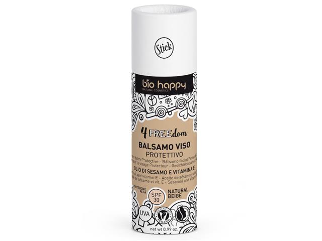 BIO HAPPY Ochronny lekko koloryzujący Balsam do twarzy w sztyfcie z SPF 30 Olej Sezamowy & Wit. E interakcje ulotka sztyft - 28 g