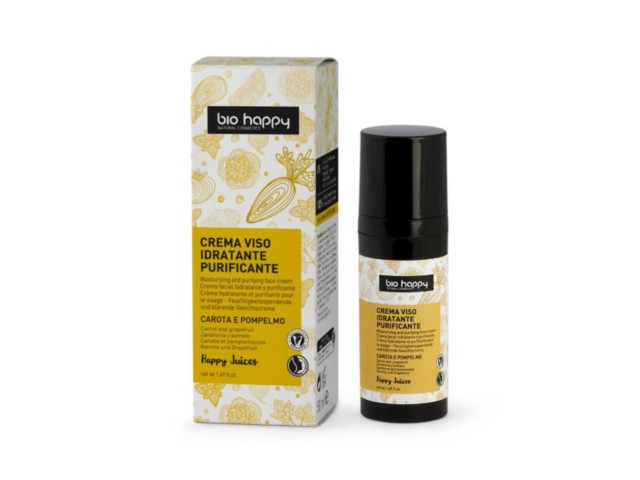 BIO HAPPY Oczyszczający Krem d/twarzy Żółta Marchewka & Grejpfrut interakcje ulotka krem - 50 ml