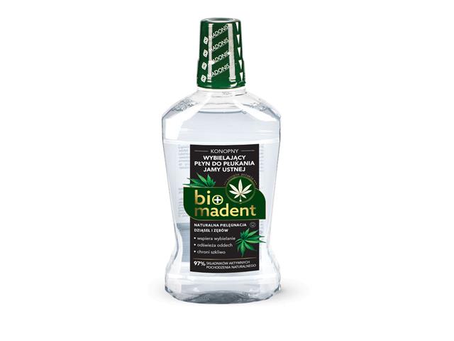 BIO MADENT konopny WYBIELAJĄCY Płyn do płukania jamy ustnej interakcje ulotka płyn do płukania jamy ustnej - 500 ml