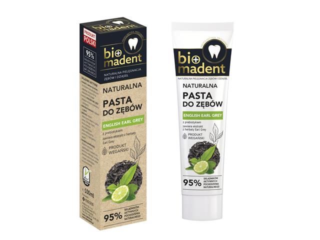 BIO MADENT naturalna Pasta do zębów ENGLISH EARL GREY z prebiotykiem interakcje ulotka   100 ml