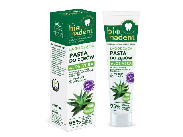 Bio Madent Pasta do zębów łagodząca aloe vera interakcje ulotka pasta do zębów - 100 ml