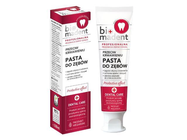 BIO MADENT Profesjonalna Pasta do zębów przeciw krwawieniu interakcje ulotka pasta do zębów - 100 ml