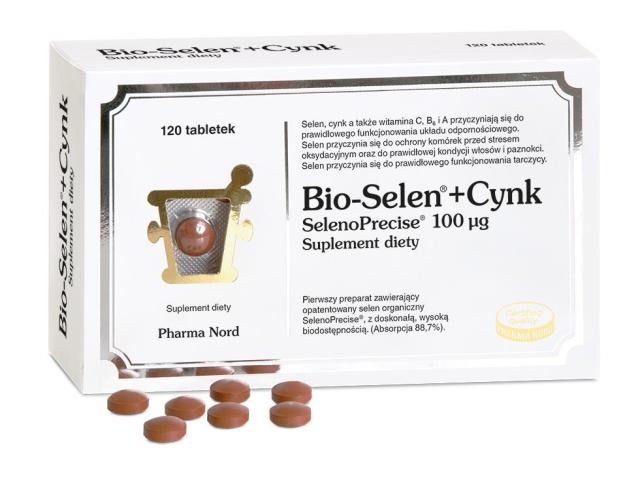 Bio-Selen + Cynk interakcje ulotka tabletki  120 tabl.