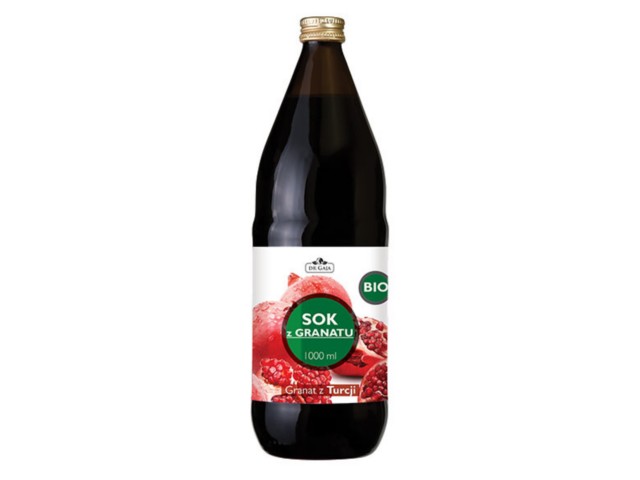 BIO Sok z Granatu Dr Gaja pasteryzowany HTST interakcje ulotka sok - 1 l