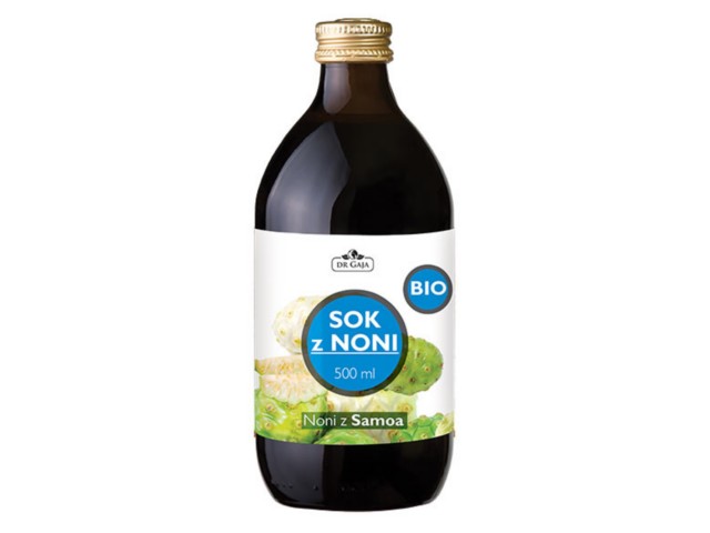 Bio Sok Z Noni Dr Gaja pasteryzowany htst interakcje ulotka sok - 500 ml