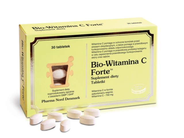 Bio-Witamina C Forte interakcje ulotka tabletki  30 tabl.