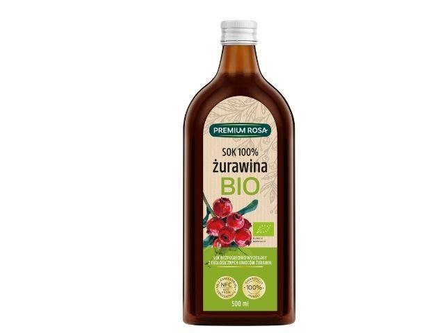 Bio Żurawina 100% Sok z owoców żurawiny interakcje ulotka   500 ml