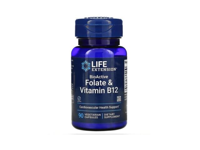 BioActive Folate & Vitamin B12 interakcje ulotka kapsułki wegetariańskie - 90 kaps.