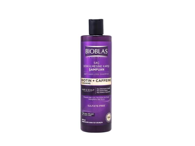 Bioblas Anti Hair Loss szamp. przeciw wypadaniu wł. każdy rodzaj wł. z biotyną kofeiną i argininą interakcje ulotka szampon - 400 ml