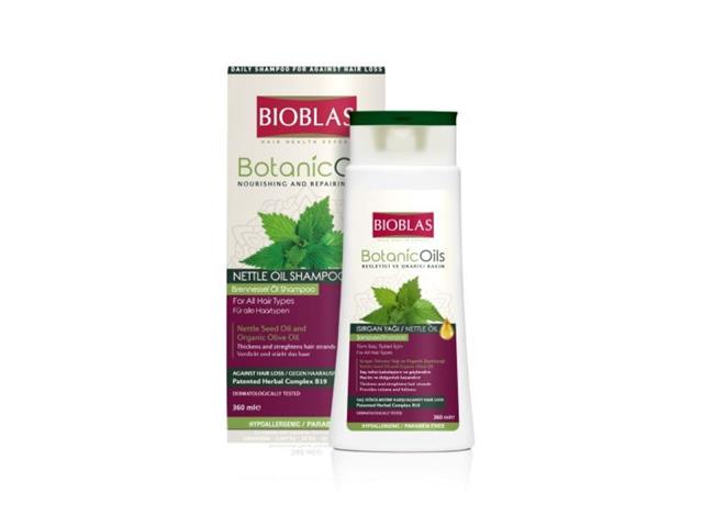 Bioblas Botanic Oils Szampon do mycia włosów pokrzywowy interakcje ulotka szampon  360 ml