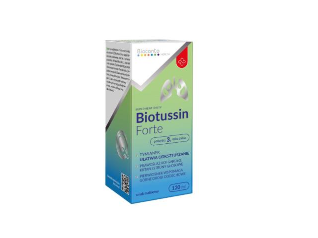 Biocanto Biotussin Forte smak malinowy interakcje ulotka płyn 120 ml