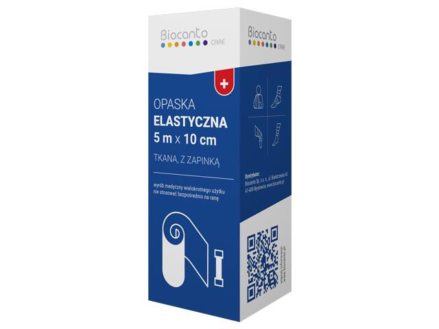 Biocanto Care Opaska elastyczna z zapinką 5 m x 10 cm interakcje ulotka opaska elastyczna  1 szt.