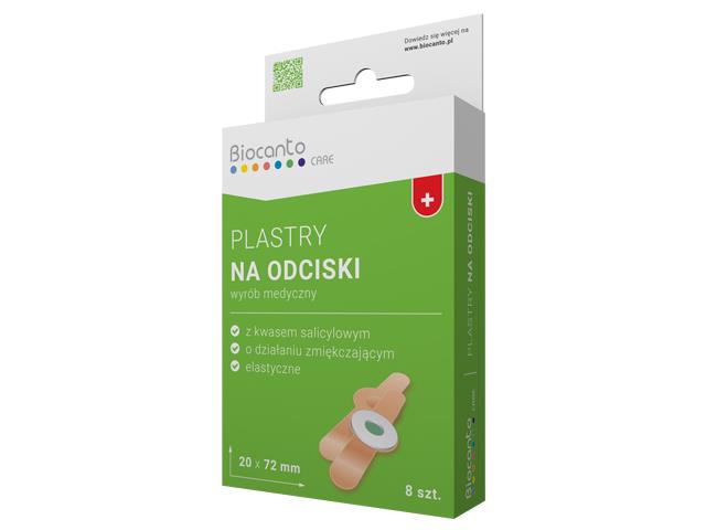 Biocanto Care Plastry na odciski interakcje ulotka   8 szt.