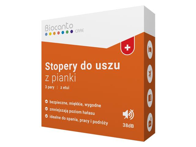 Biocanto Care Stopery do uszu z pianki interakcje ulotka stopery  6 szt. (3 pary)