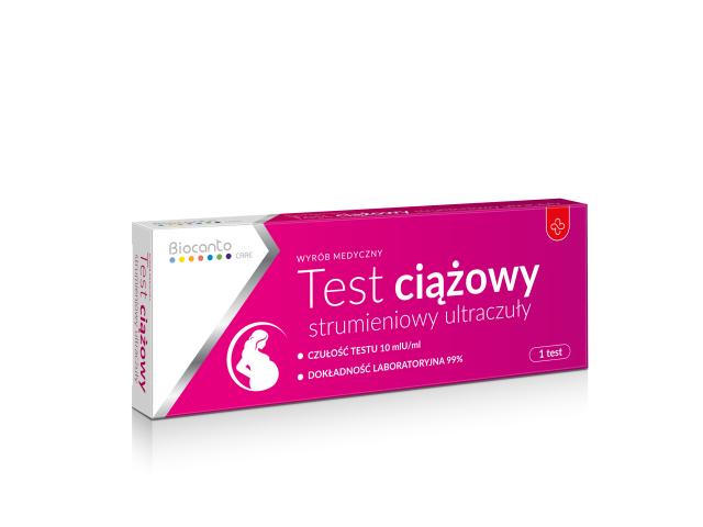 Biocanto Care Test ciążowy strumieniowy ultraczuły interakcje ulotka test ciążowy - 1 szt.