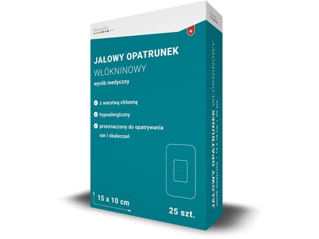 Biocanto Opatrunek jałowy włókninowy 15 x 10 cm interakcje ulotka opatrunek - 25 szt.