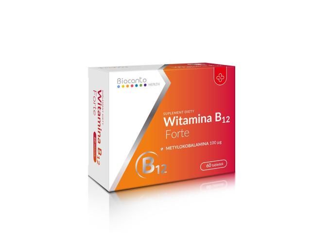 Biocanto Witamina B12 Forte interakcje ulotka tabletki  60 tabl.