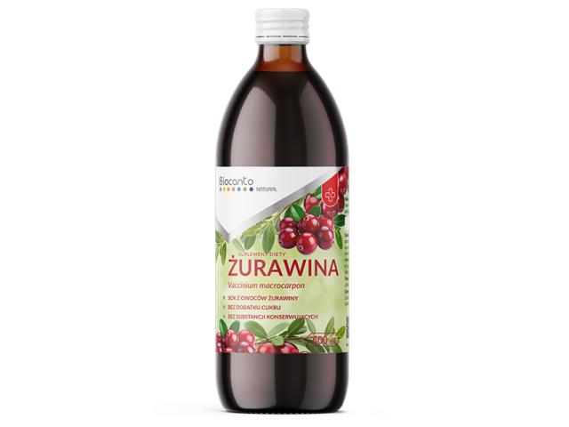 Biocanto Żurawina interakcje ulotka płyn 500 ml