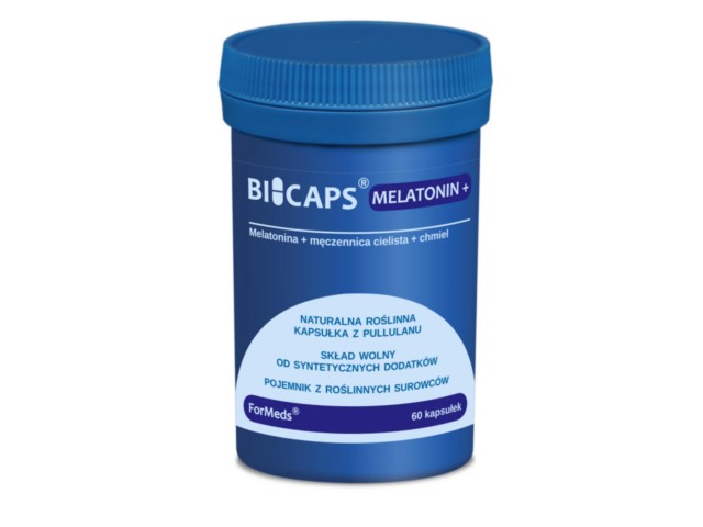 Biocaps Melatonin+ interakcje ulotka kapsułki  60 kaps.