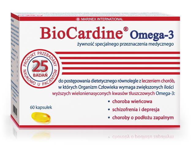 BioCardine Omega 3 interakcje ulotka kapsułki  60 kaps.